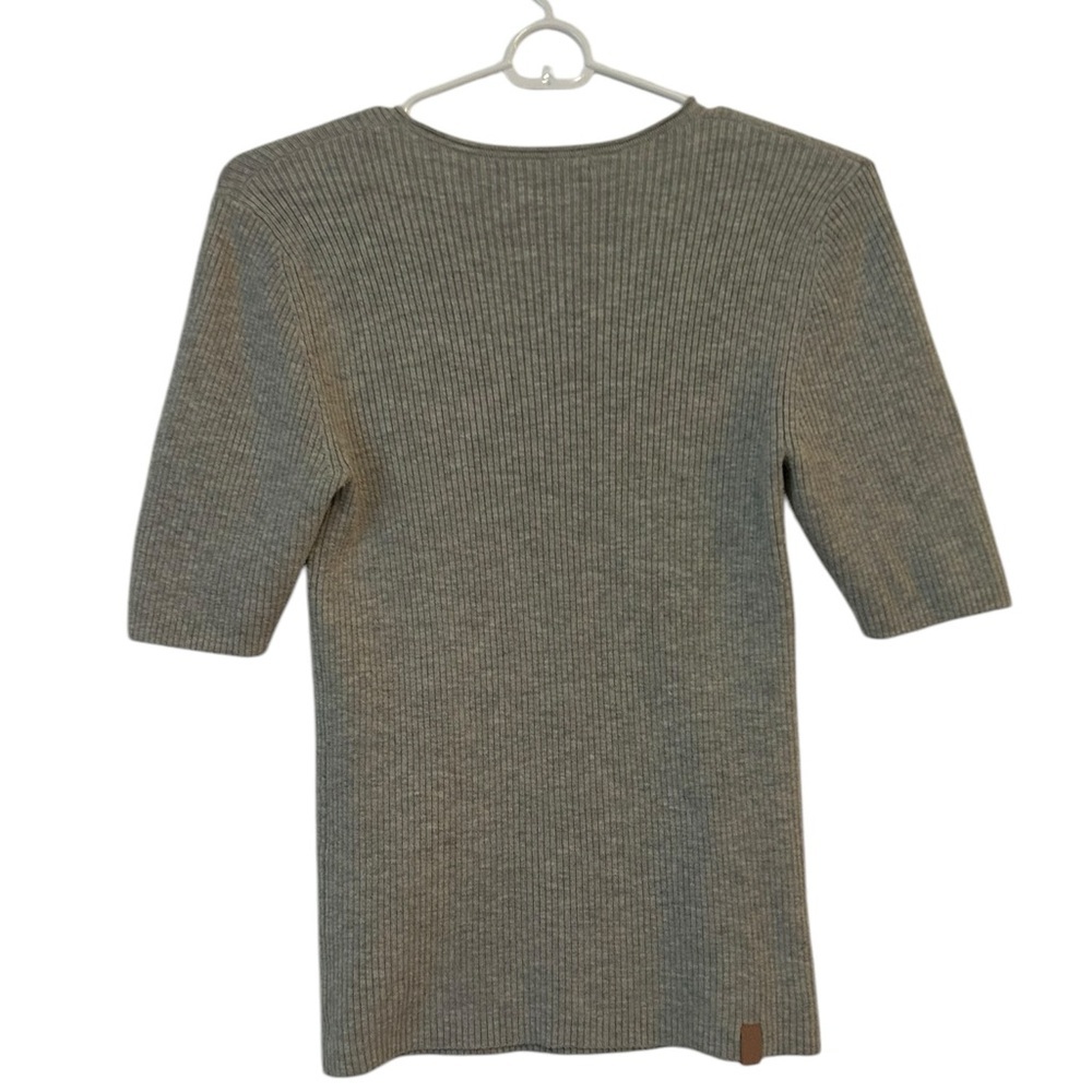 Lunya Cotton Silk Blend T-Shirt Short Sleeve Fitted Knit Size Small - Picture 3 of 5